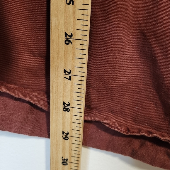 Woolrich Men's Red Button-Up Shirt with Fish Embroidery - Picture 6 of 7